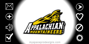 Appalachain Mountaineers ncaa contact table by Uday