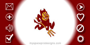 Arizona State Sun Devils ncaa contact table by Uday