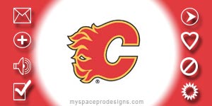 Calgary Flames nhl contact table by Uday